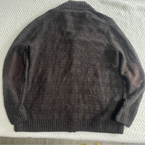 Tasso Elba Men’s Lambswool Blend Zip-up Sweater - Picture 2 of 8